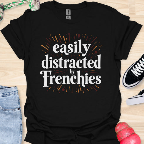 Easily distracted by frenchies - V8 - Shooting Stars T-Shirt